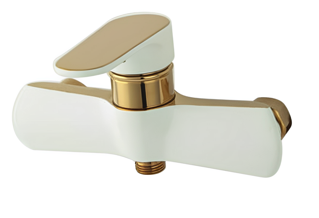 توالت آناهید سفید طلایی گلسا شیر توالت گلسا مدل آناهید صدف طلایی