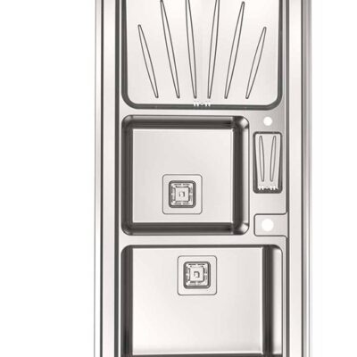 سینک فانتزی 2 لگن854روکار استیل البرز